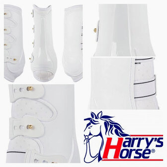 White Grand Prix Beenbeschermers set 4