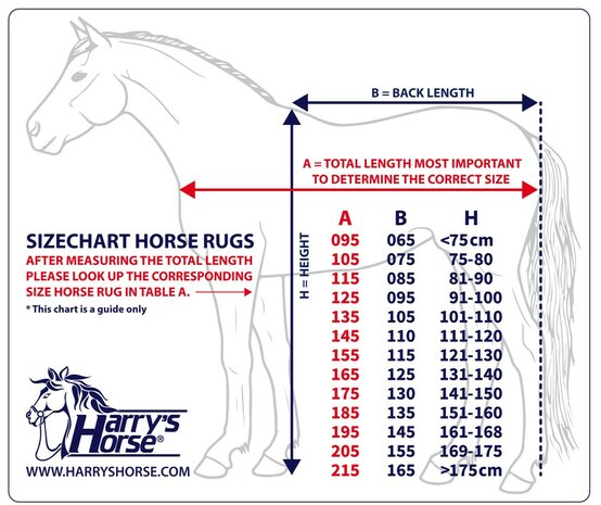 Harry's Horse Onderdeken 200gr met fleece voering