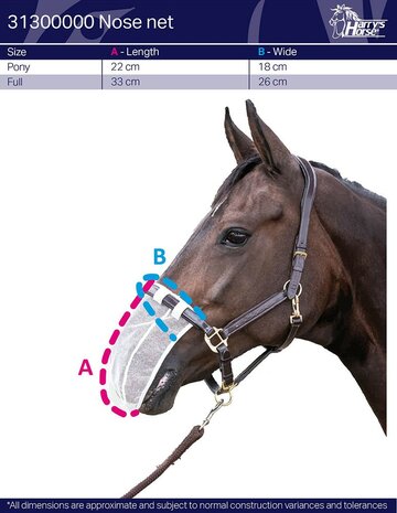 Size Chart Nose Net